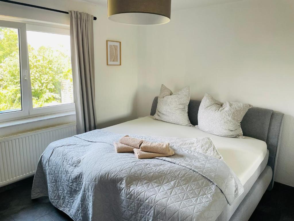 Schlafzimmer der Ferienwohnung Krabbe