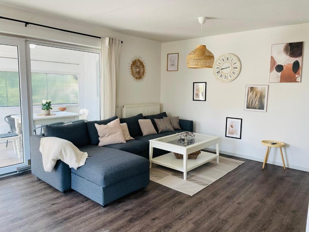 Wohnbereich der Ferienwohnung Krabbe