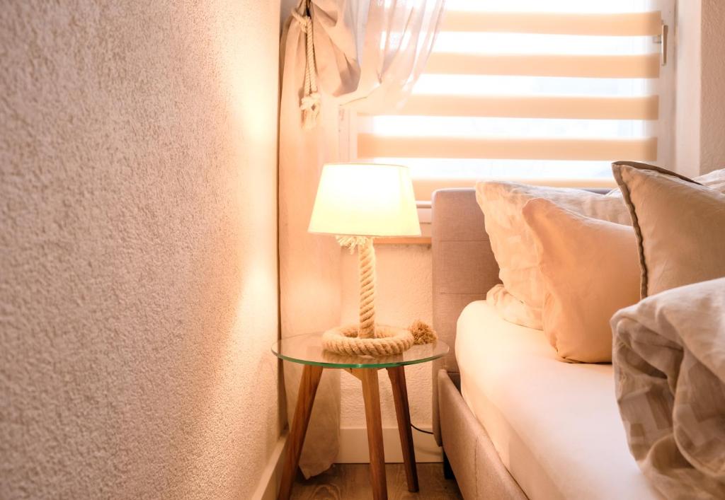 Wohnraum im Ferienhaus Neuseenland